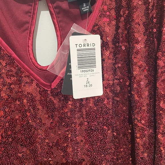 Torrid - Mini Sequins Skater Dress - Picture 3 of 4